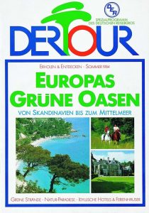 Katalogtitel von DERTOUR von 1984 - Europas grüne Oasen